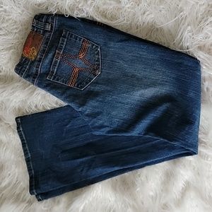 Rehab whiakered bootcut stretch jeans 15 juniors 90s Y2K